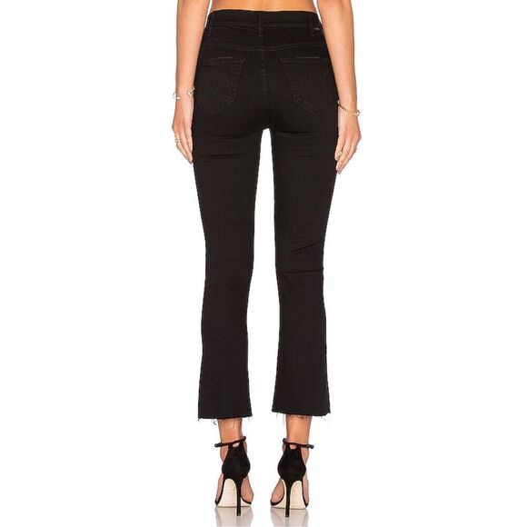 MOTHER The Hustler High-Rise Ankle-Fray Jeans in Not Guilty-Black Size 26‎ - Picture 2 of 12